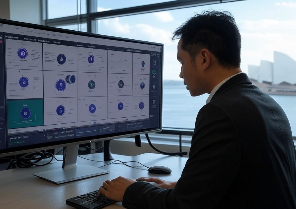 AI Tools for Legal Research streamlining legal workflows in an Australian law firm with the Sydney Opera House in the background.